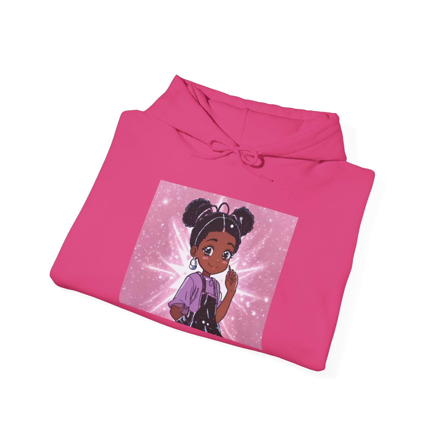 Magical Girl Unisex Hoodie - Cozy Heavy Blend Sweatshirt with Sparkling Design
