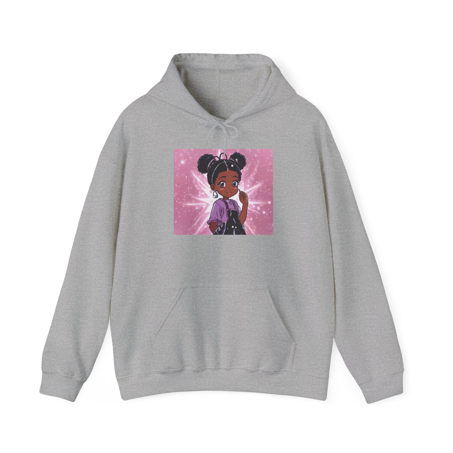 Magical Girl Unisex Hoodie - Cozy Heavy Blend Sweatshirt with Sparkling Design