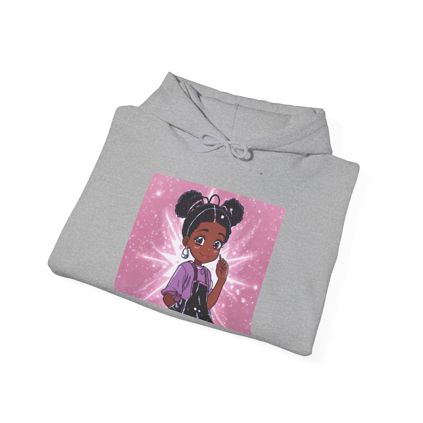 Magical Girl Unisex Hoodie - Cozy Heavy Blend Sweatshirt with Sparkling Design