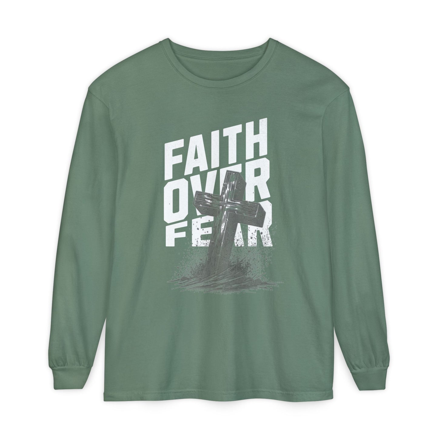 Unisex Garment-dyed Long Sleeve T-Shirt