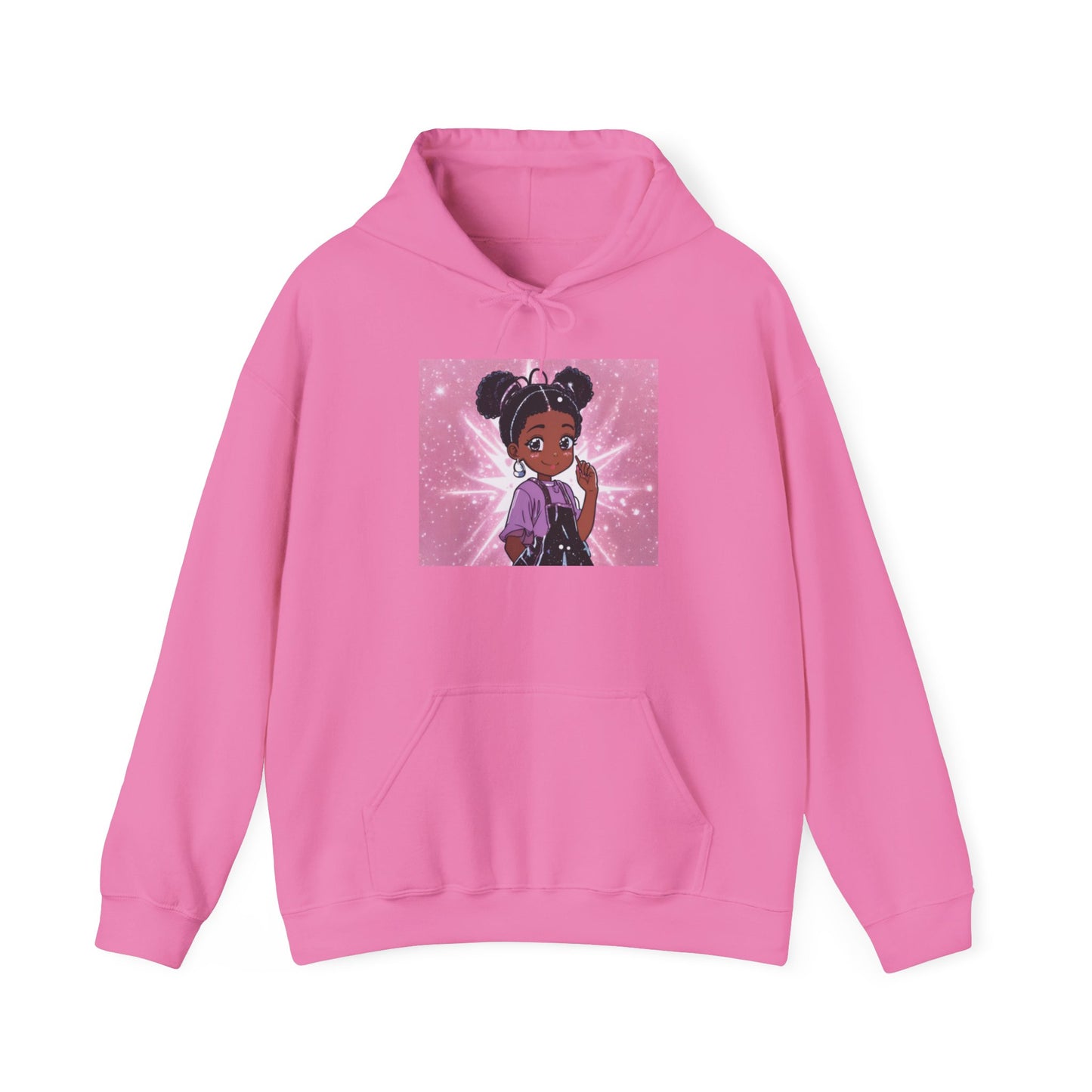 Magical Girl Unisex Hoodie - Cozy Heavy Blend Sweatshirt with Sparkling Design