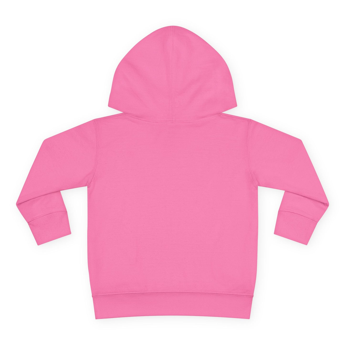 Cute Toddler Pullover Fleece Hoodie with Cartoon Girl Design