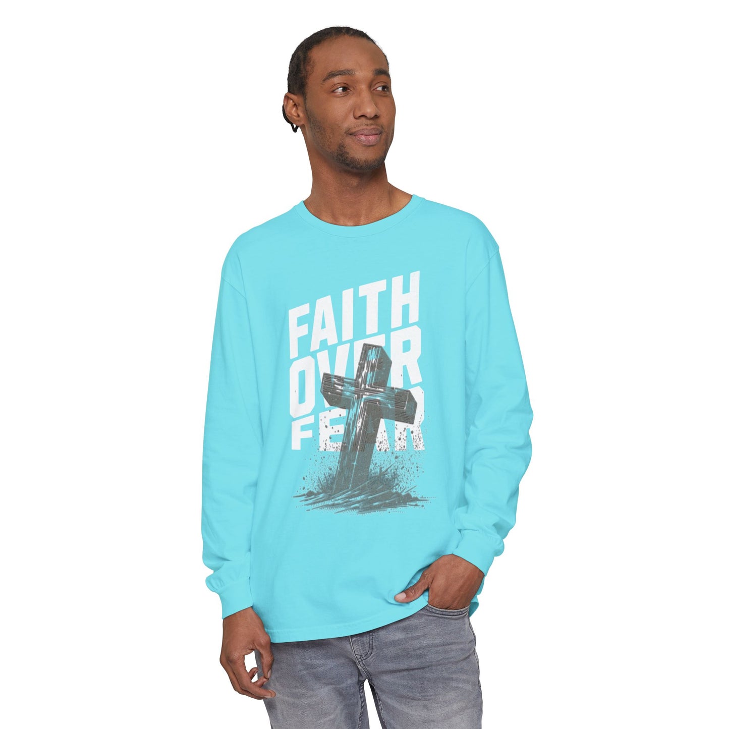 Unisex Garment-dyed Long Sleeve T-Shirt