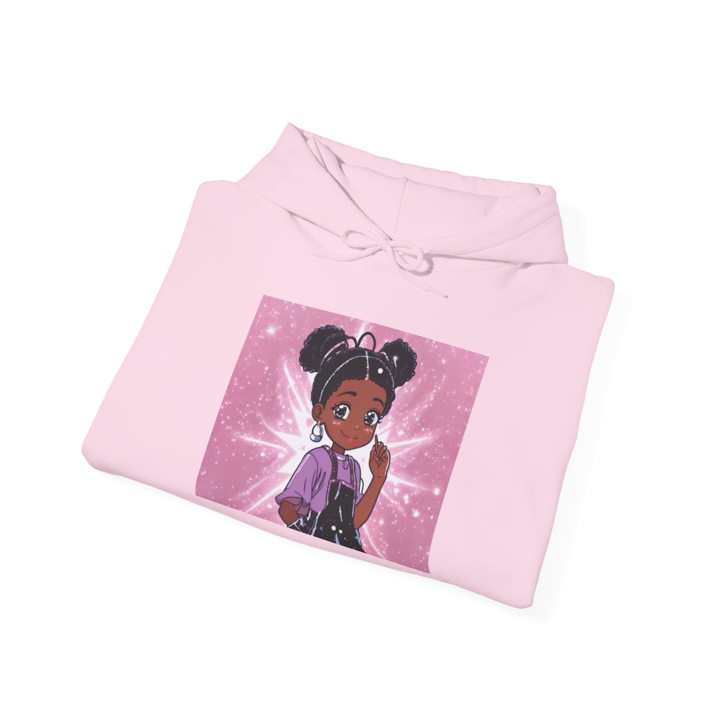 Magical Girl Unisex Hoodie - Cozy Heavy Blend Sweatshirt with Sparkling Design