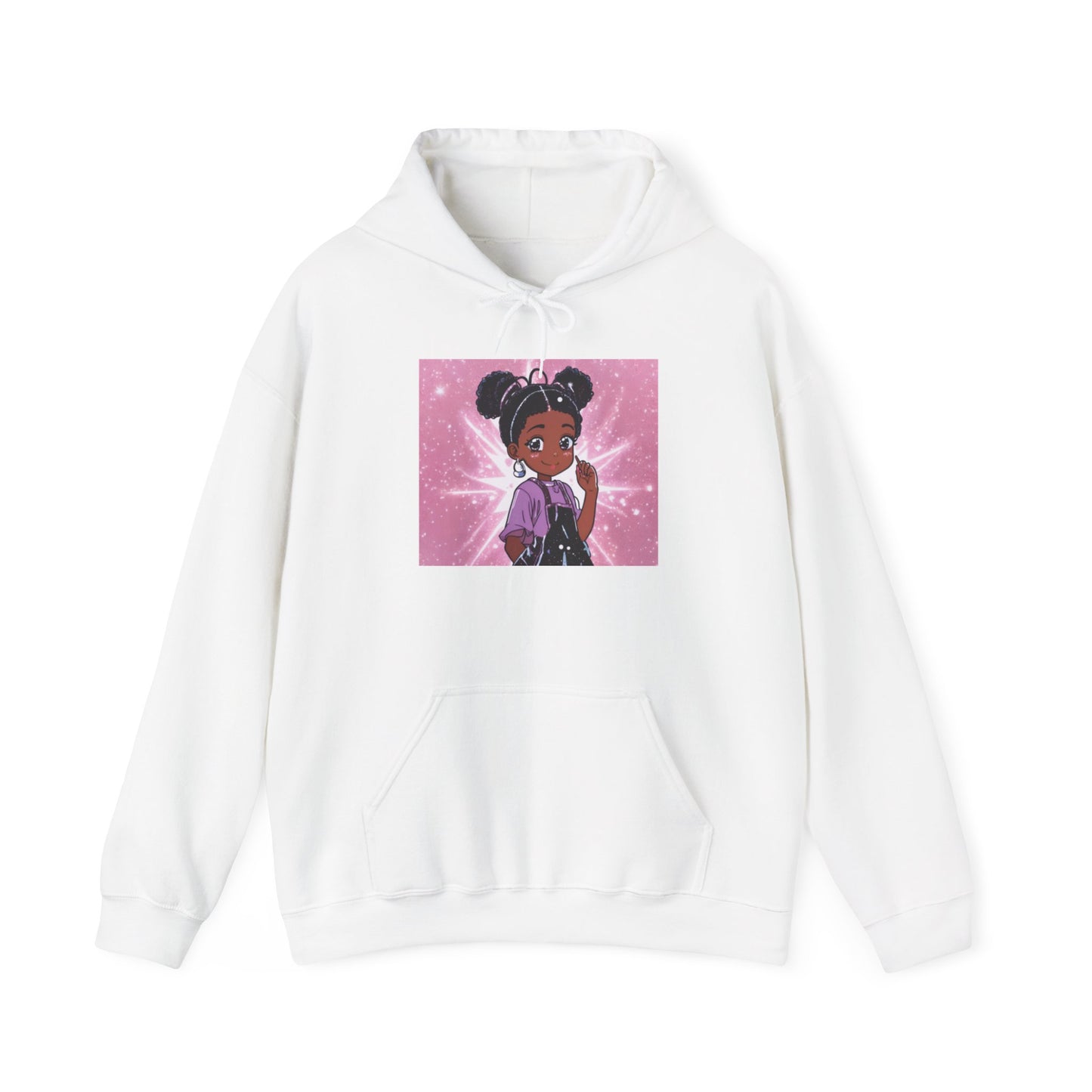 Magical Girl Unisex Hoodie - Cozy Heavy Blend Sweatshirt with Sparkling Design