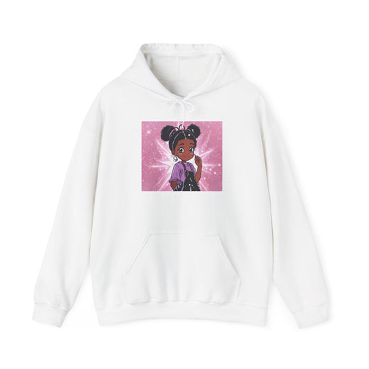 Magical Girl Unisex Hoodie - Cozy Heavy Blend Sweatshirt with Sparkling Design