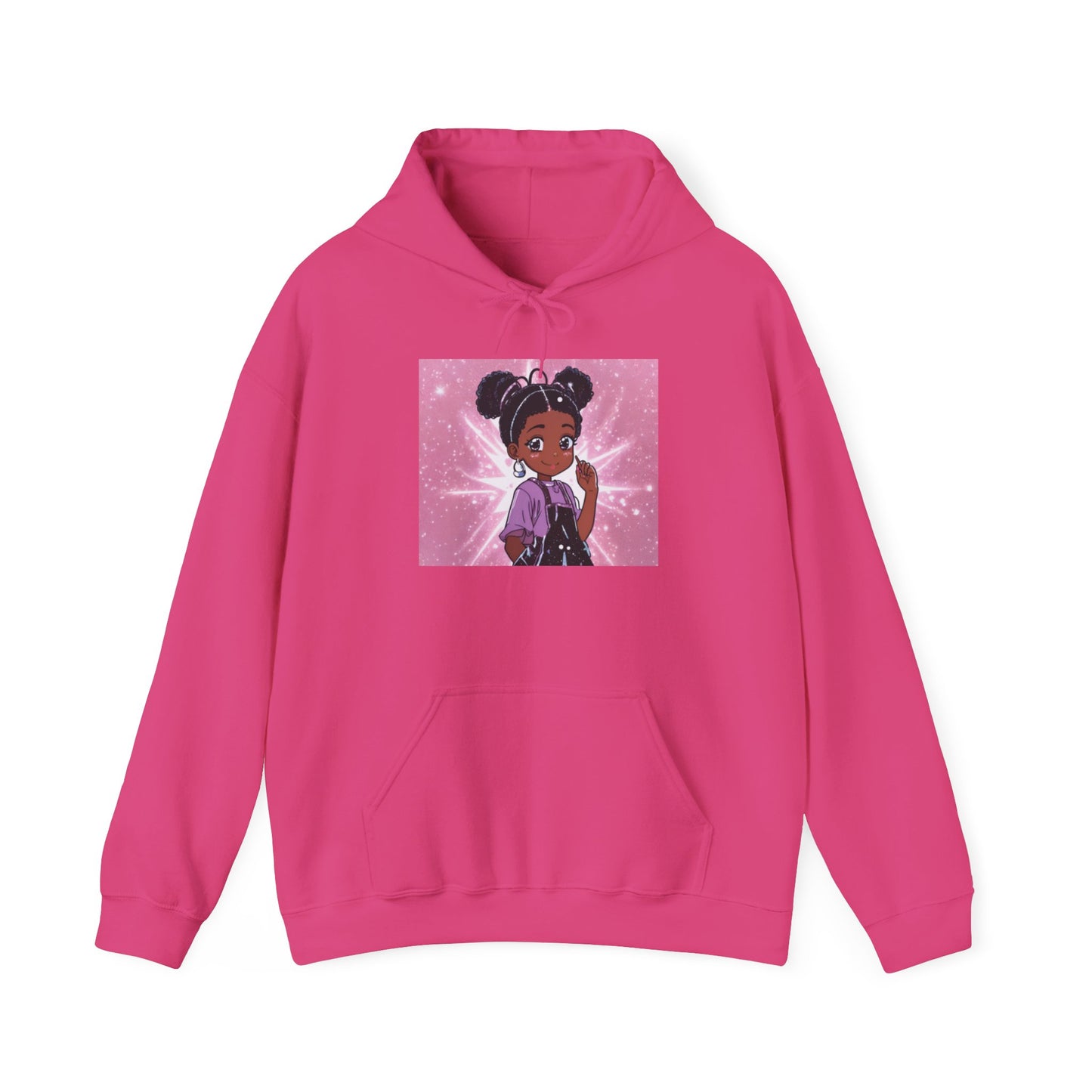 Magical Girl Unisex Hoodie - Cozy Heavy Blend Sweatshirt with Sparkling Design