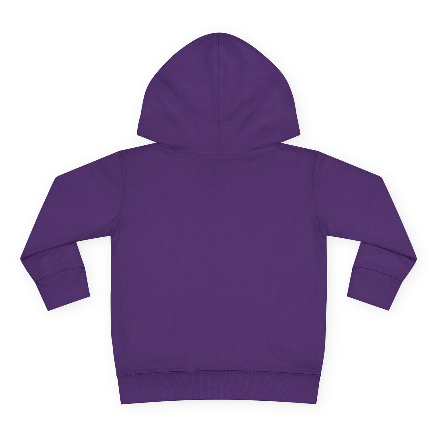 Cute Toddler Pullover Fleece Hoodie with Cartoon Girl Design