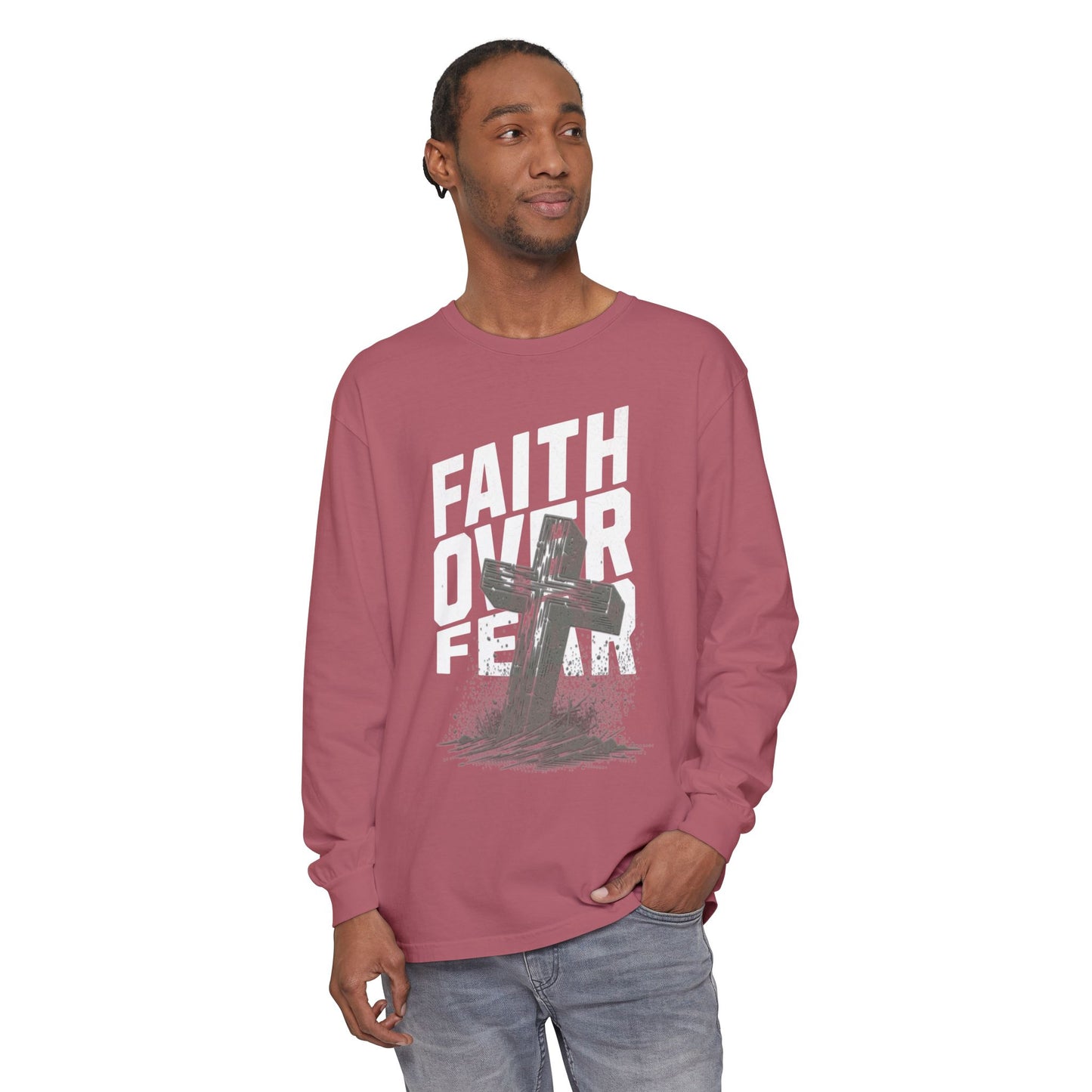 Unisex Garment-dyed Long Sleeve T-Shirt
