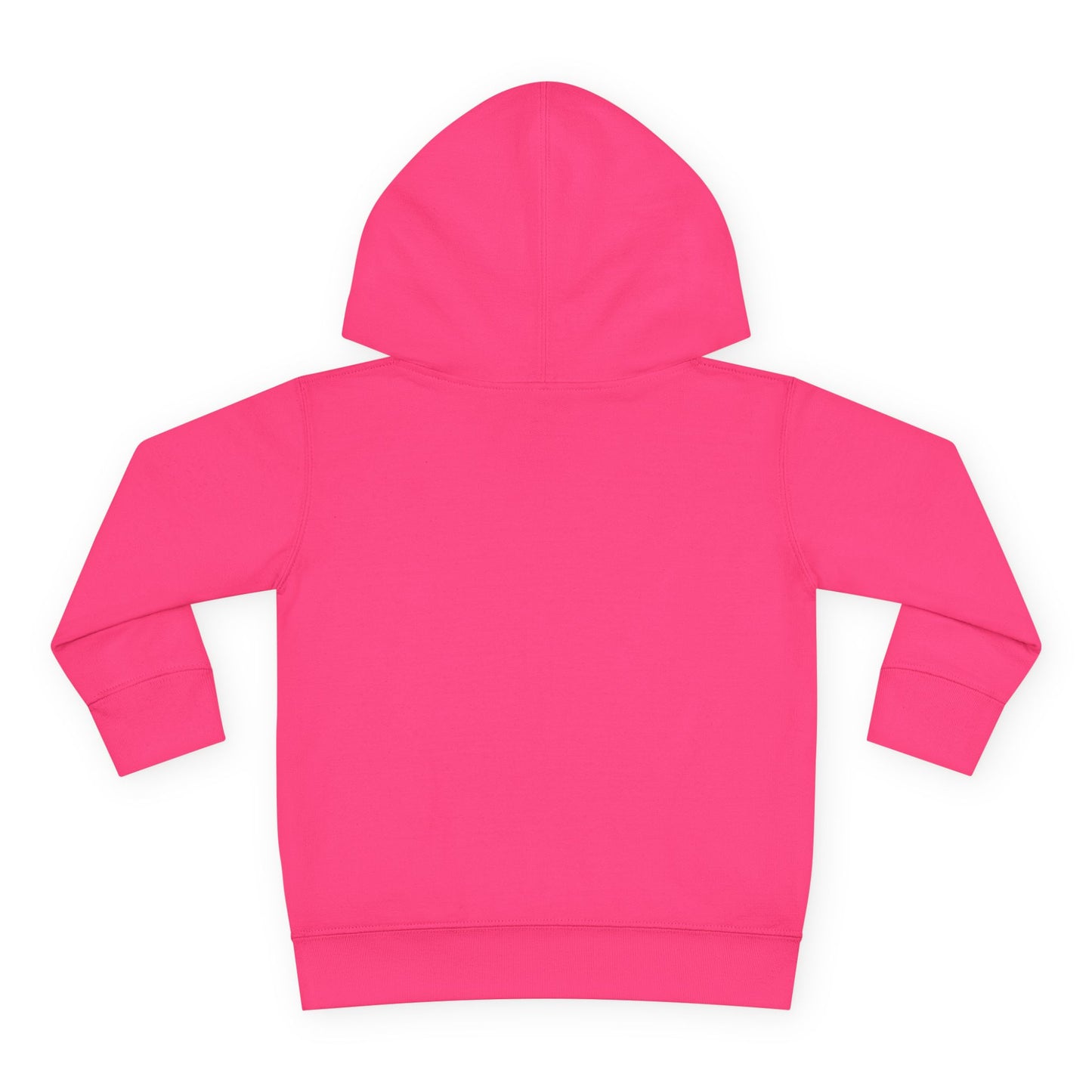 Cute Toddler Pullover Fleece Hoodie with Cartoon Girl Design