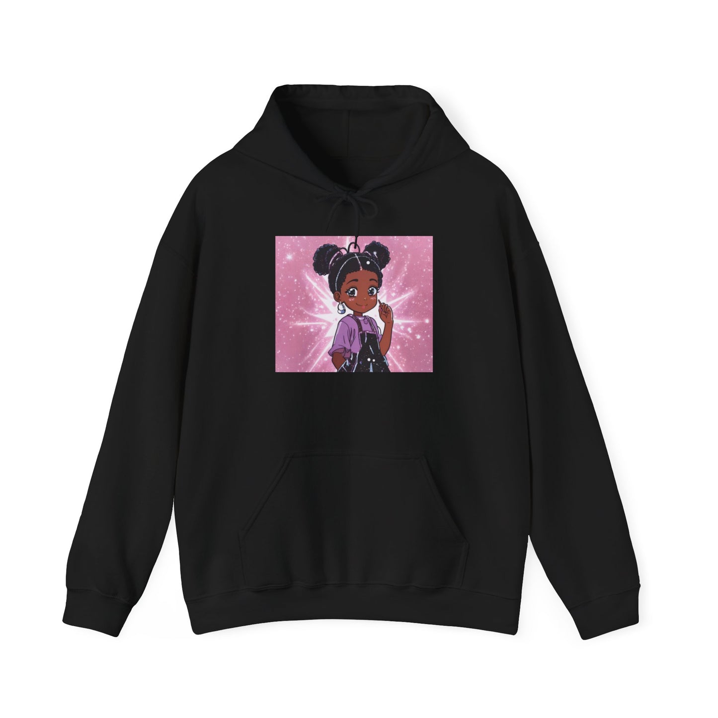 Magical Girl Unisex Hoodie - Cozy Heavy Blend Sweatshirt with Sparkling Design