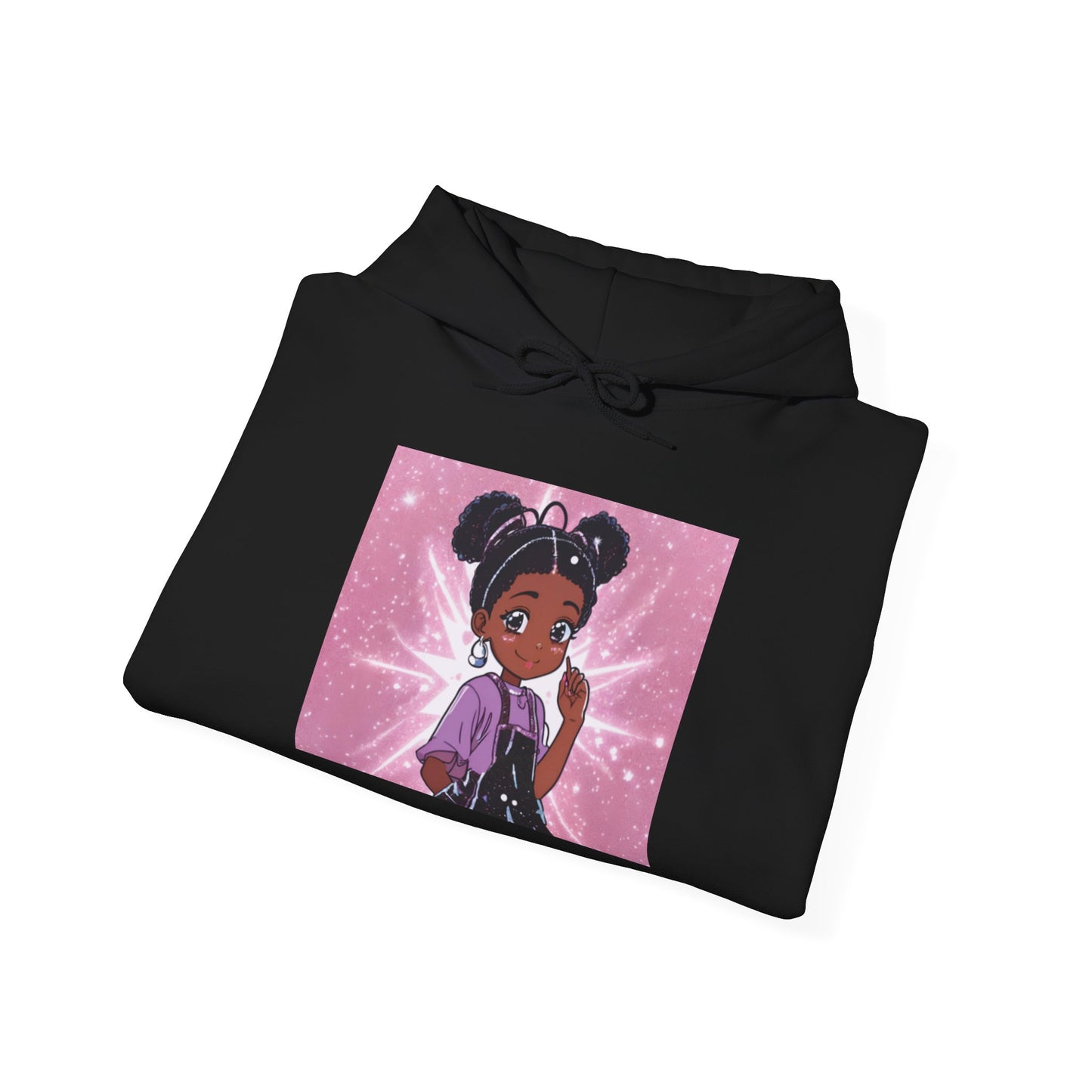 Magical Girl Unisex Hoodie - Cozy Heavy Blend Sweatshirt with Sparkling Design