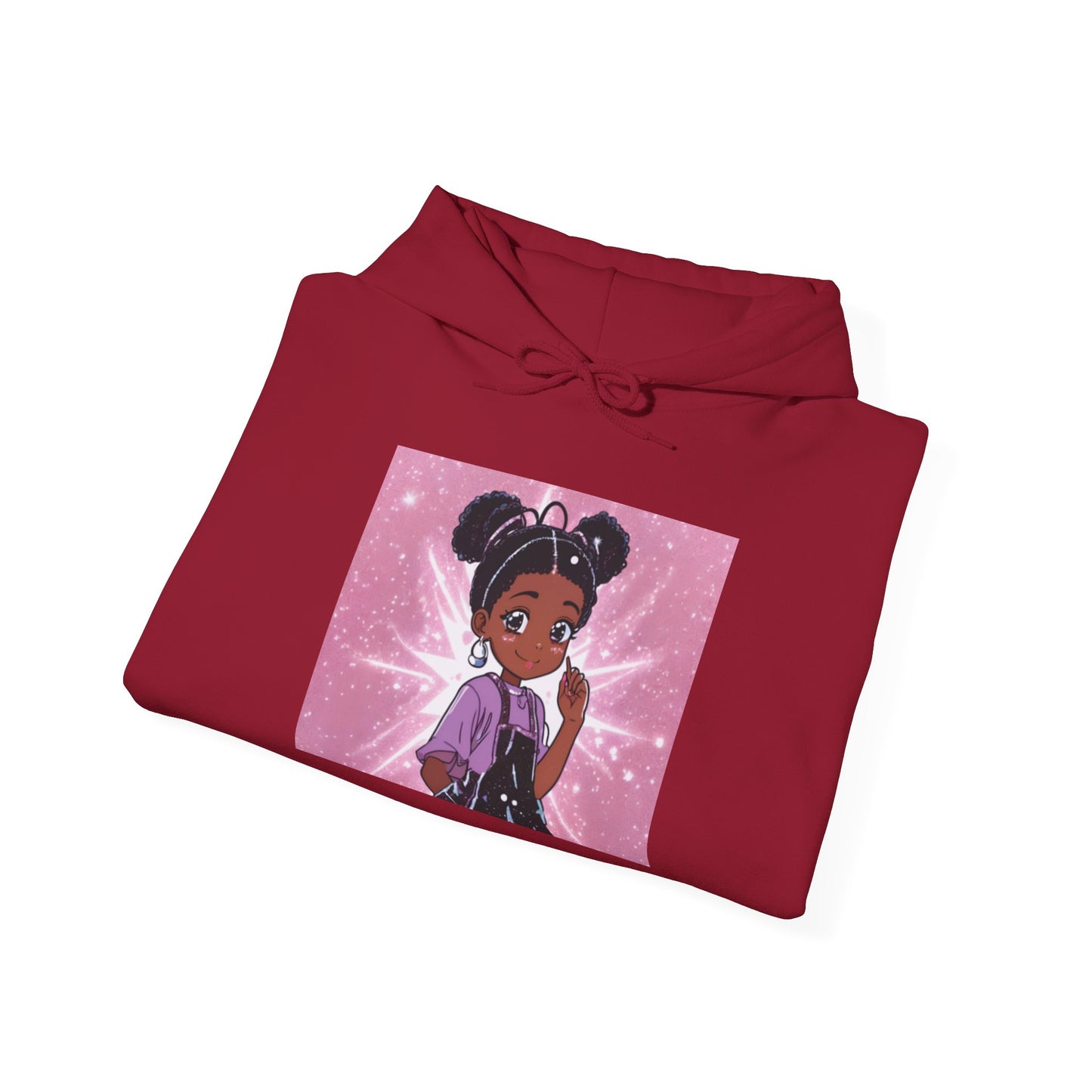 Magical Girl Unisex Hoodie - Cozy Heavy Blend Sweatshirt with Sparkling Design