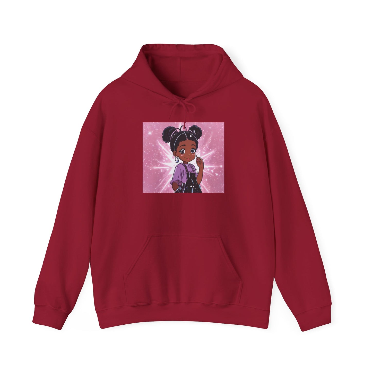 Magical Girl Unisex Hoodie - Cozy Heavy Blend Sweatshirt with Sparkling Design
