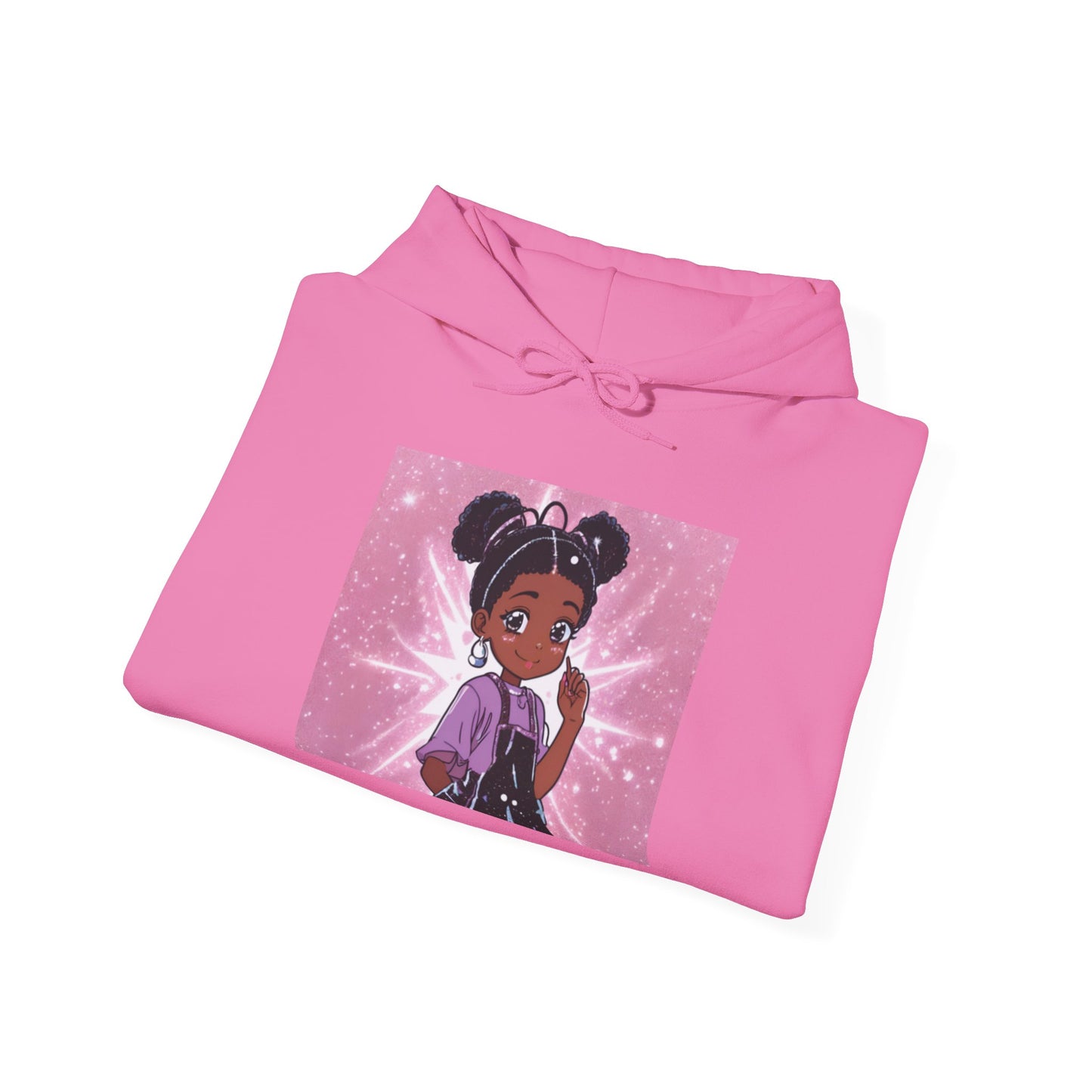 Magical Girl Unisex Hoodie - Cozy Heavy Blend Sweatshirt with Sparkling Design
