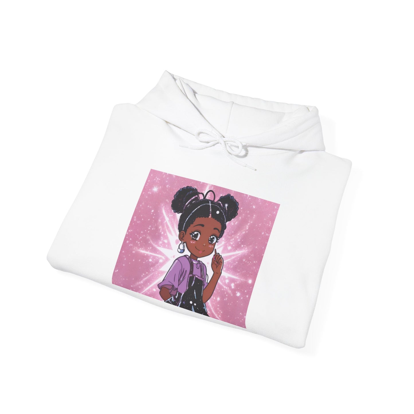 Magical Girl Unisex Hoodie - Cozy Heavy Blend Sweatshirt with Sparkling Design