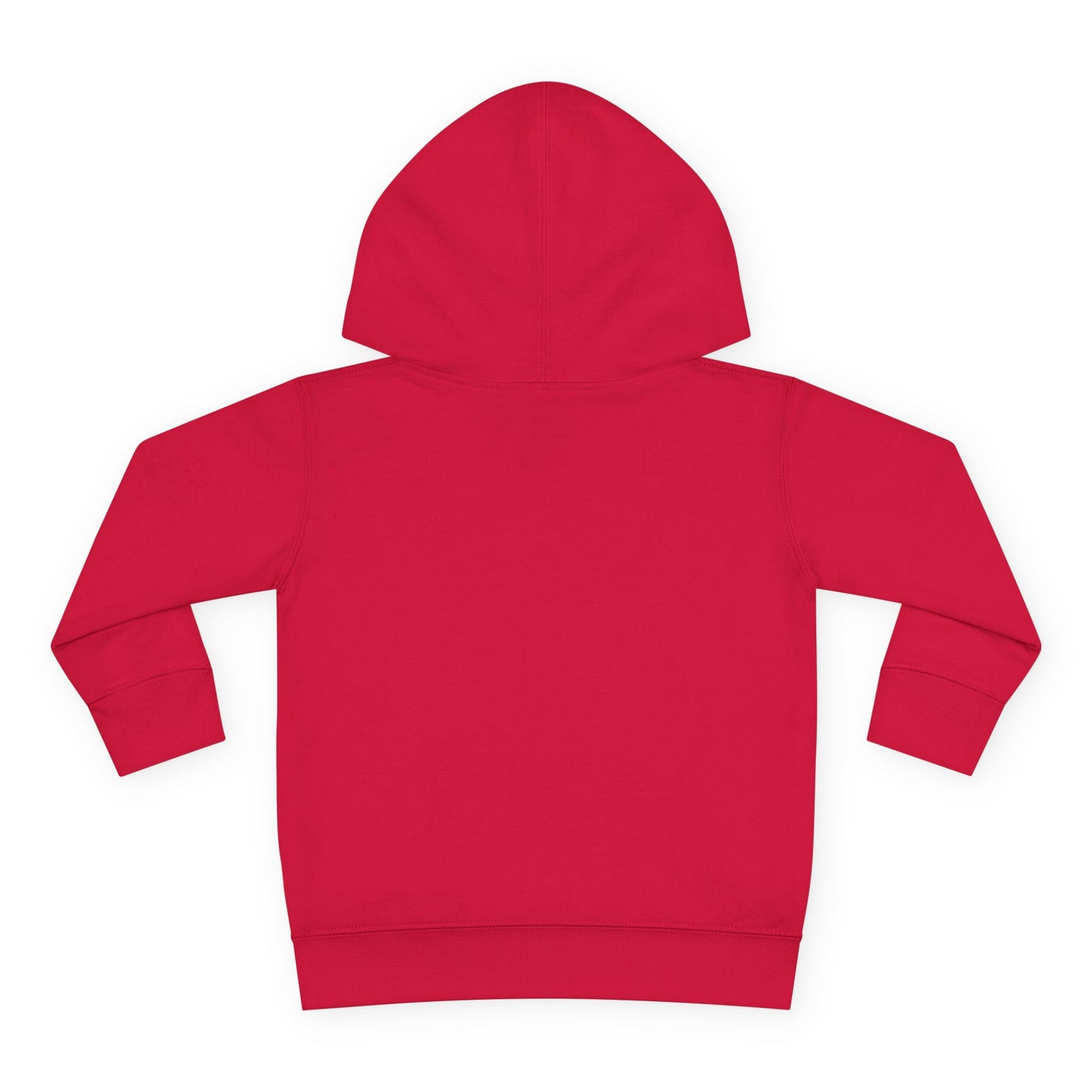 Cute Toddler Pullover Fleece Hoodie with Cartoon Girl Design
